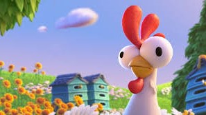 Gallina de Hay Day mirando a la nada.